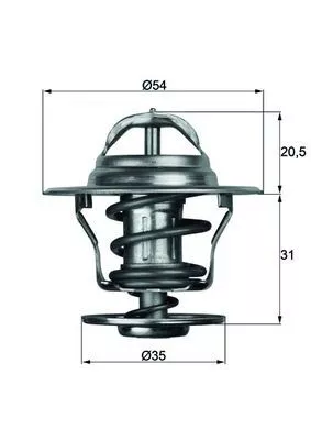 Thermostat, Kühlmittel