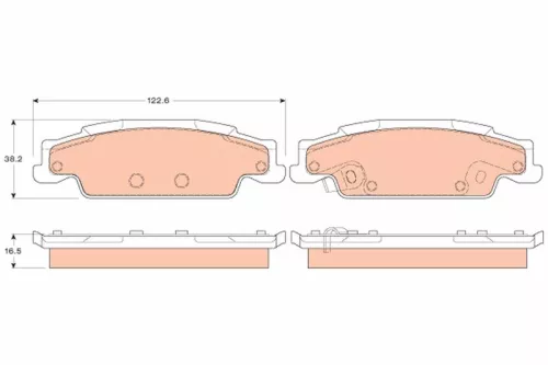Bremsbelagsatz, Scheibenbremse