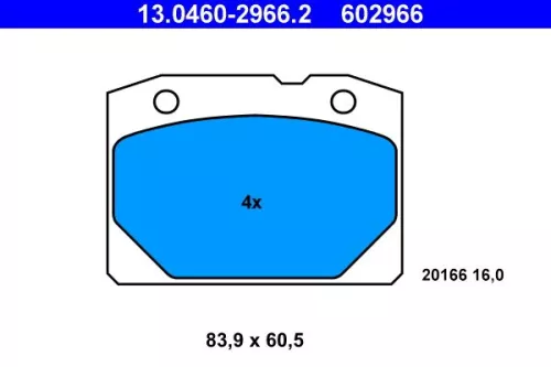 Bremsbelagsatz, Scheibenbremse