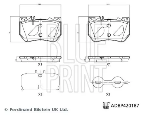 Bremsbelagsatz, Scheibenbremse