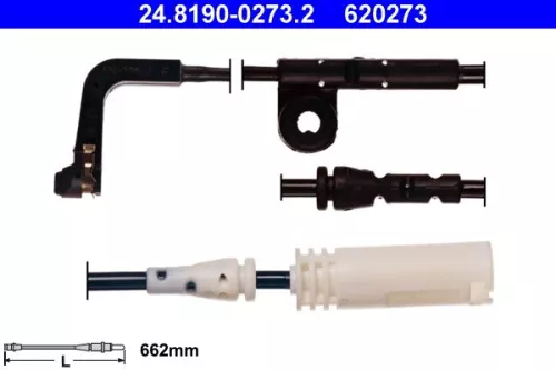 Warnkontakt, Bremsbelagverschleiß
