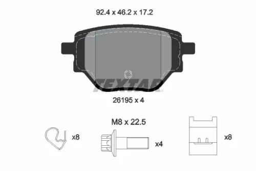 Bremsbelagsatz, Scheibenbremse
