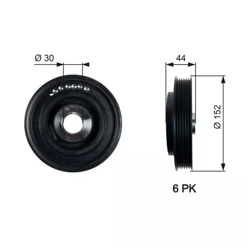 Riemenscheibe, Kurbelwelle