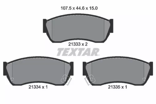 Bremsbelagsatz, Scheibenbremse