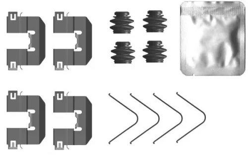 Zubehörsatz, Scheibenbremsbelag