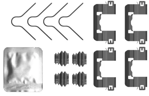 Zubehörsatz, Scheibenbremsbelag