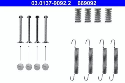 Zubehörsatz, Feststellbremsbacken