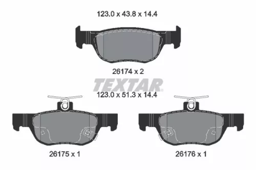 Bremsbelagsatz, Scheibenbremse