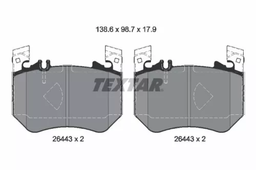 Bremsbelagsatz, Scheibenbremse