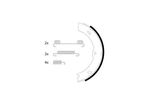 Bremsbackensatz, Feststellbremse