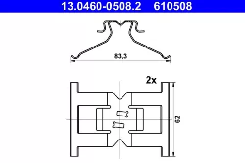 Zubehörsatz, Scheibenbremsbelag