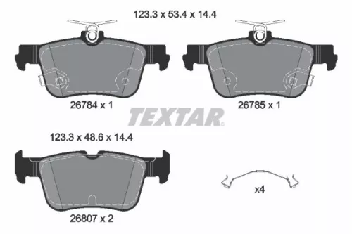Bremsbelagsatz, Scheibenbremse
