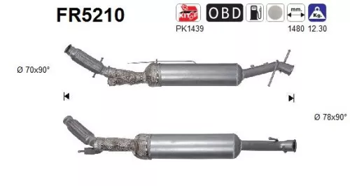 Ruß-/Partikelfilter, Abgasanlage