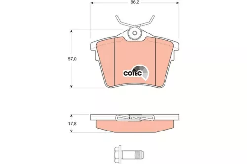 Bremsbelagsatz, Scheibenbremse