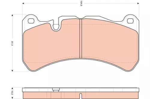 Bremsbelagsatz, Scheibenbremse