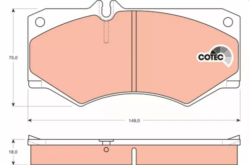 Bremsbelagsatz, Scheibenbremse
