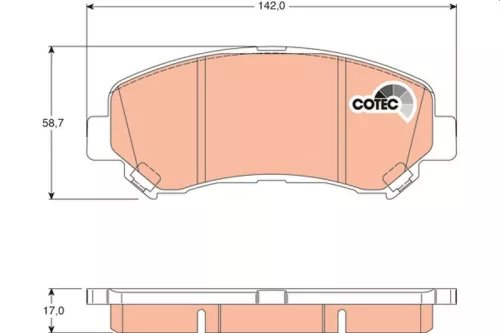 Bremsbelagsatz, Scheibenbremse