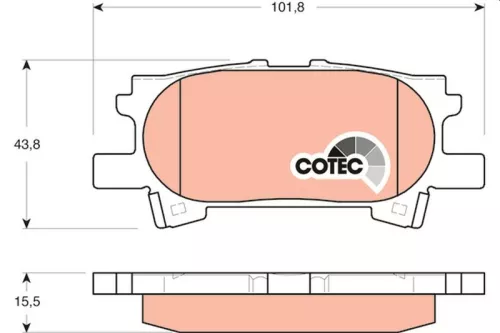Bremsbelagsatz, Scheibenbremse