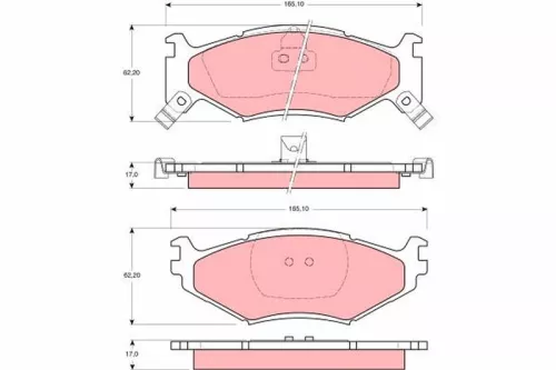 Bremsbelagsatz, Scheibenbremse