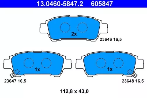 Bremsbelagsatz, Scheibenbremse