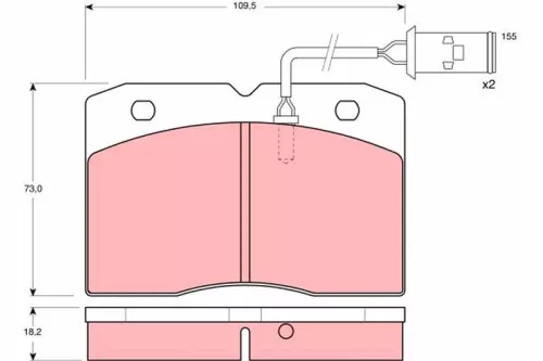 Bremsbelagsatz, Scheibenbremse