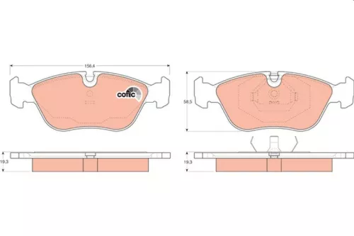Bremsbelagsatz, Scheibenbremse